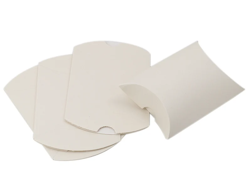 Lot de 50 pochettes cadeaux berlingot 6,5 cm x 7 cm - blanc