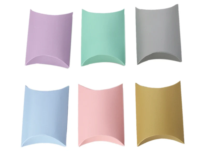 Lot de 50 pochettes cadeaux berlingot 6,5 cm x 7 cm - blanc