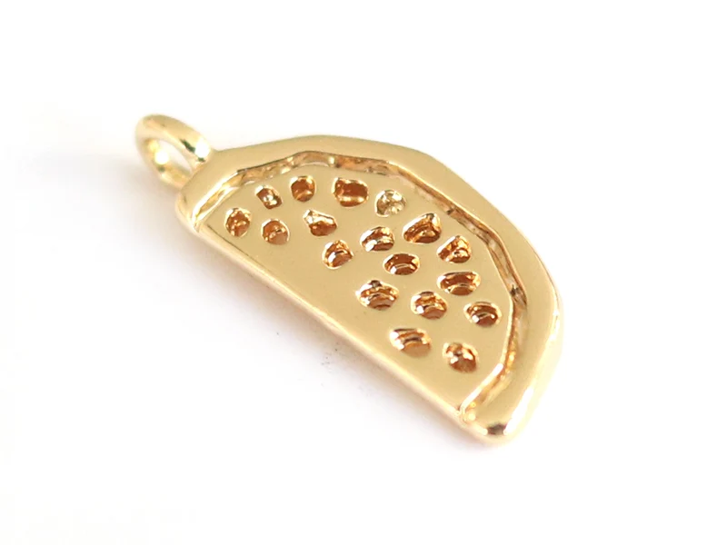 Pendentif pastèque - doré à l'or fin