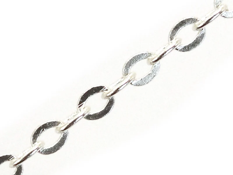 Chaîne forçat 1,6 mm - flash argent 925 x 20 cm