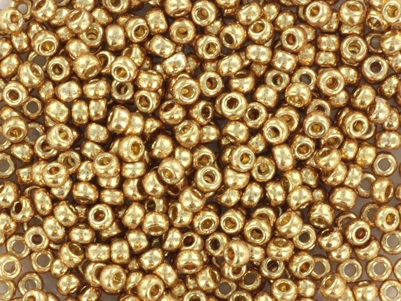 Rocailles Miyuki 11/0 - Duracoat galvanized champagne 11-4204