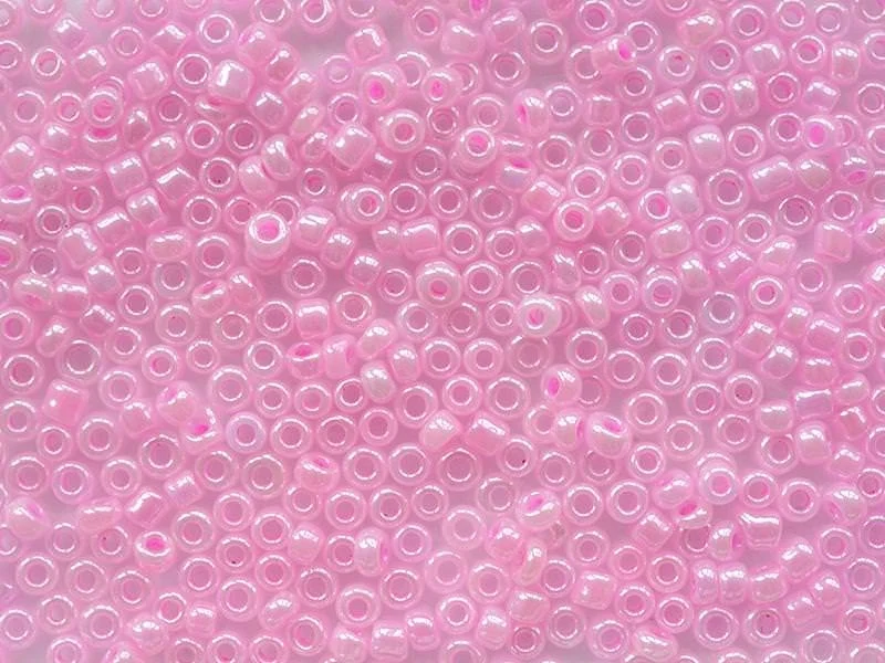 Tube de 350 perles ceylons - rose bonbon
