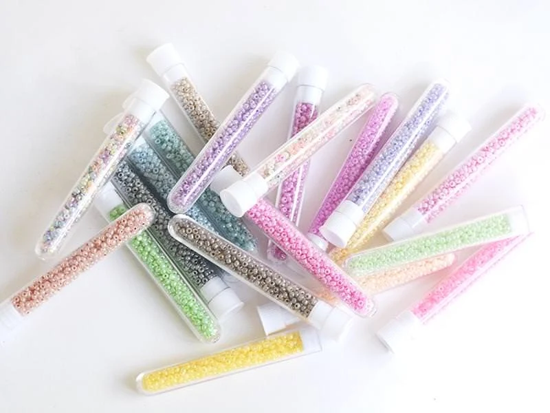 Tube de 350 perles ceylons - rose bonbon