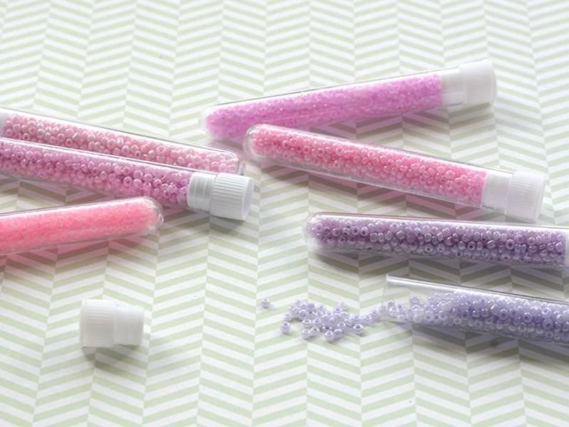 Tube de 350 perles ceylons - fuchsia foncé