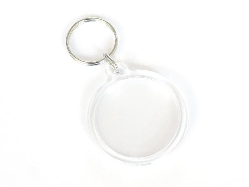 Support porte clés transparent - rond