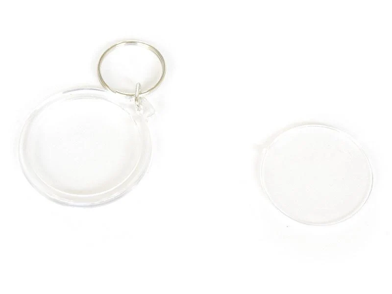 Support porte clés transparent - rond