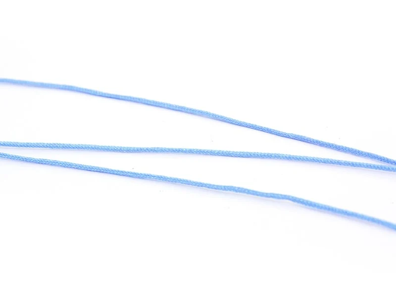 1 m de fil de jade / fil nylon tressé 1 mm - bleu ciel
